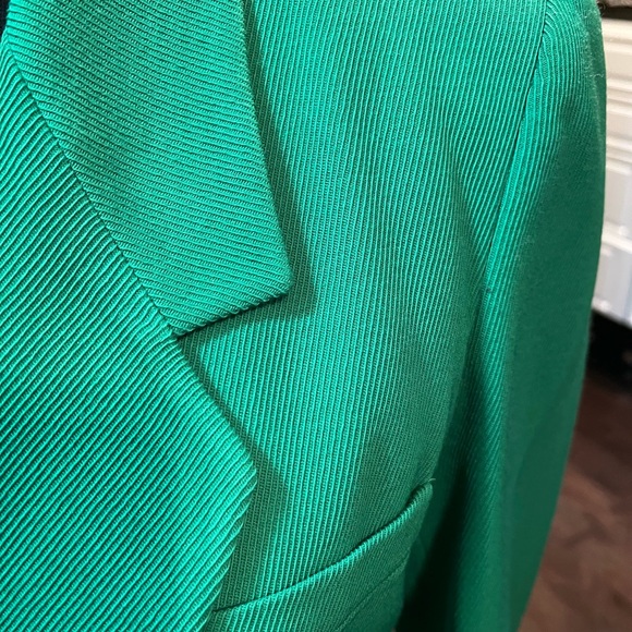 Ellen Tracy Green 2pc single-breasted tailored Blazer and Vest Size10 - Picture 5 of 12